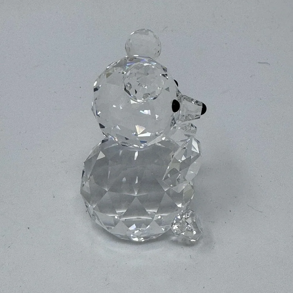 Swarovski Crystal Bear Figurine Clear Silver Crystal Retired With Box - Picture 3 of 12